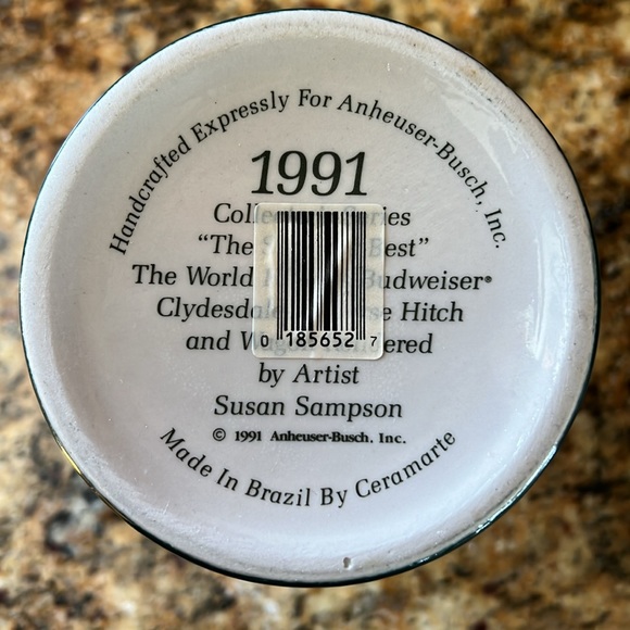 1991 BUDWEISER THE SEASONS BEST HOLIDAY STEIN CS133 by Budweiser - Picture 6 of 6
